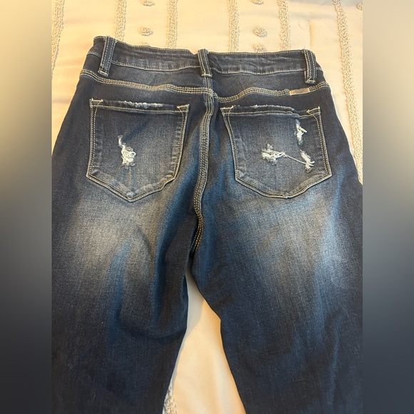 Kancan 7 / 27 skinny dark denim jeans - Picture 3 of 3